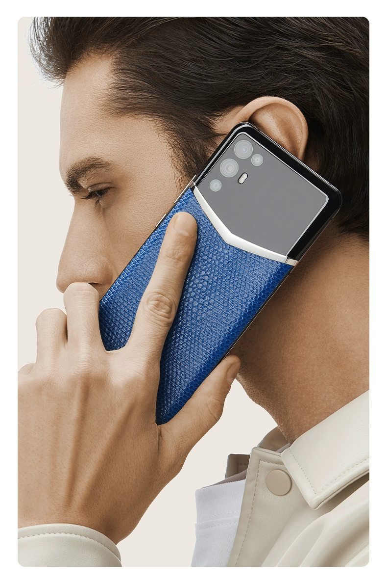 VERTU iVERTU 字母帆布皮革蓝色 5G手机